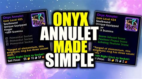 upgrade onyx annulet|Onyx Annulet Ring and Primordial Stones in Patch 10.0.7 (Official)